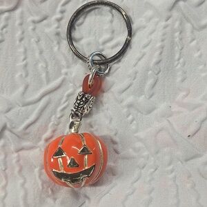 Orange Pumpkin Keychain